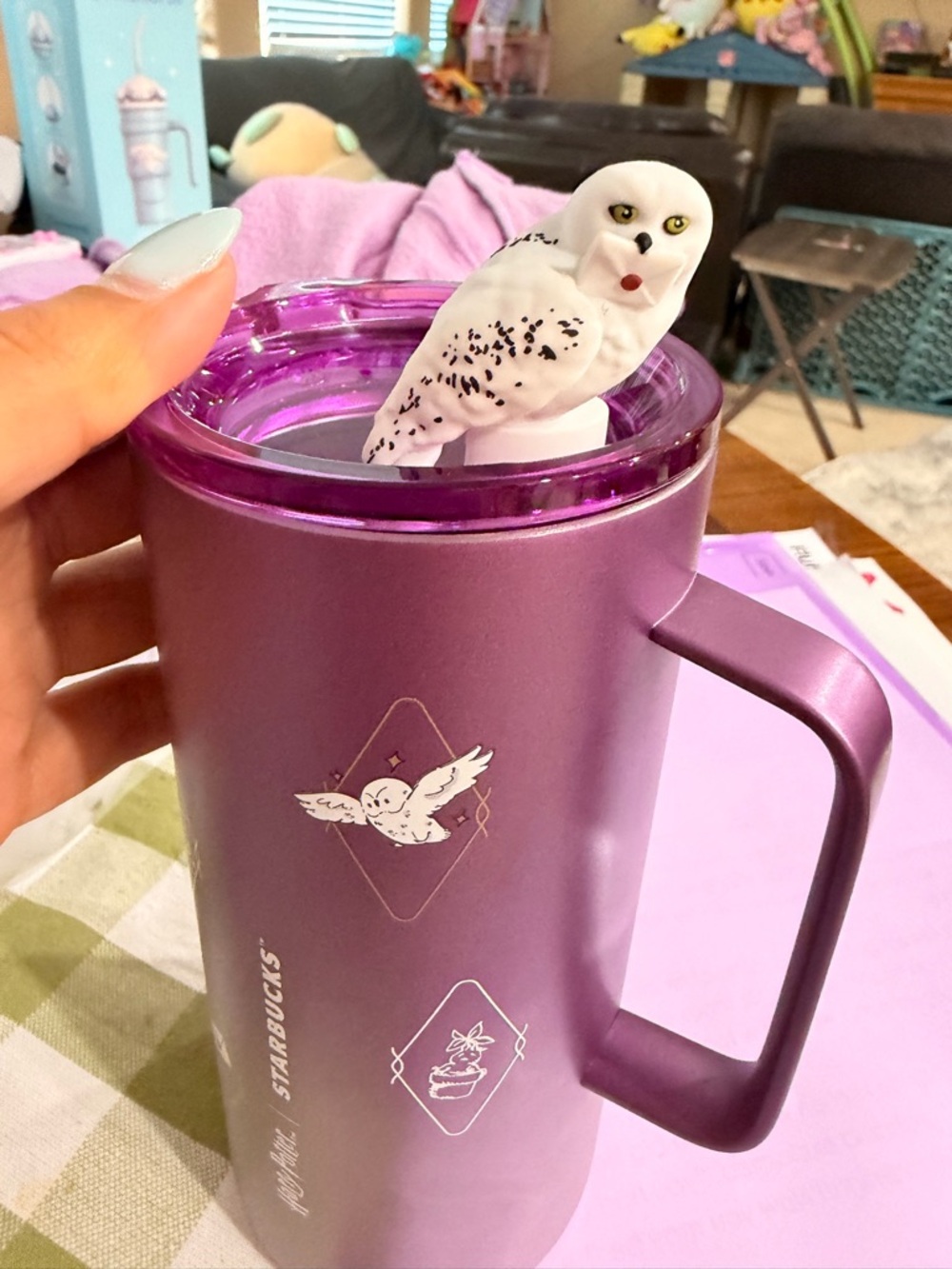 Harry Potter x Starbucks Purple Stainless Steel Tumbler - Picture 3 of 5